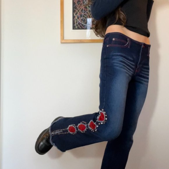 Vintage Lazer Jeans with Embellished Bootcut NWOT - Picture 8 of 8